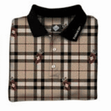 Tabasco Bags 'n Plaid Golf Shirt