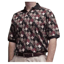 Tabasco Argyle Style Golf Shirt
