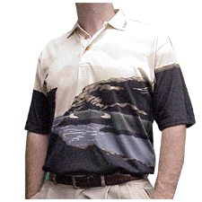 Tabasco Cliff Golfer Golf Shirt