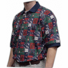 Tabasco Pepper Squares Golf Shirt
