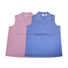 EP Pro Striped Mercerized Cotton Sleeveless Polo