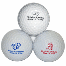 Blank Personalized Wedding Blank - Golf Balls