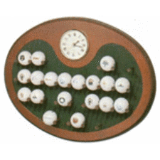 Wilson 24 Ball Display Rack with Clock