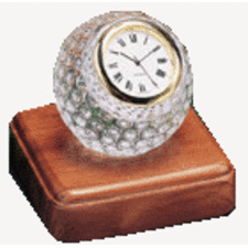 Golf Gifts & Gallery Crystal Golf Ball Clock